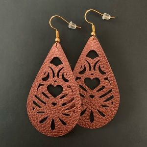 Leather earrings